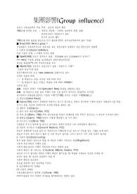 집단영향(Group influence)