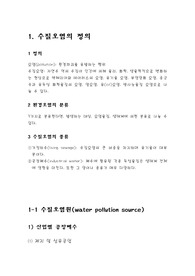 수질오염에 대해