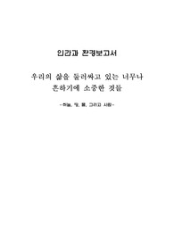 인간과 환경보고서