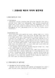 고용보험에 대해