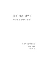 일정성분비의 법칙 - 화학실험 결과리포트