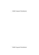 [영어작문] 체벌 (Child Corporal Punishment)