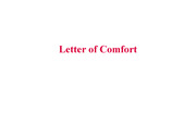 [국제금융] Letter of Comfort