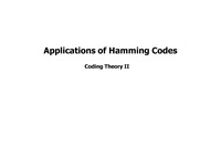 [코딩이론] Hamming Codes