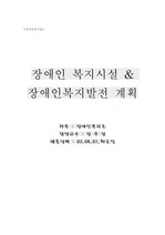 [사회사업] 장애인 시설 및 발전계획