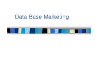 Data Base Marketing (DB마케팅)