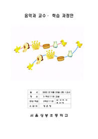 음악과 교수학습과정안