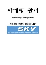 [마케팅관리, 소비자행동]프리미엄 브랜드 단말기 SKY