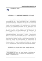 [금융시장론] Solutions To Catalyze Activation of KOTCBB