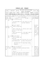 [초등교육] 수학과 학습 지도안