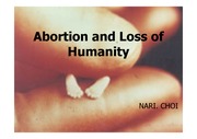 [영어작문] 낙태와 인간성 상실