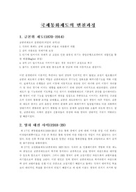 국제통화제도의 변천과정
