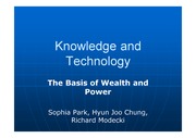 [국제정치경제] 국제 정치 경제 발표-Knowledge and Technology