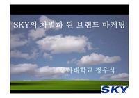 [마케팅] 스카이(sky)의 마케팅 성공사례