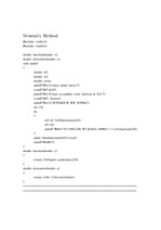 [프로그램] Newton's Method,bisection,선형보간법(Linear Interpolation),Source Code2