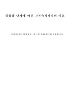 [중국 경제] 중국의 업화 단계에 따른 자본축적과정의 비교