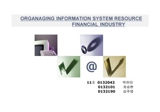 [MIS] ORGANAGING INFORMATION SYSTEM RESOURCE (FINANCIAL INDUSTRY)