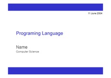 [프로그래밍] 프로그래밍언어 (영문 ppt : 한글번역있음)