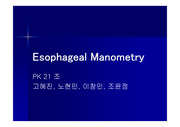식도내압검사(esophageal manometry)