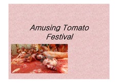 [이벤트기획론] 토마토축제에 관한 이벤트 기획안