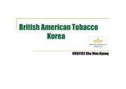 [경영] BAT Korea Company Profile