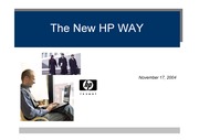 [조직행동론] The New HP Way