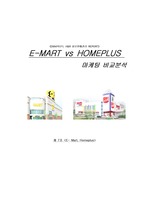 [마케팅분석]이마트 vs 홈플러스 (E-Mart vs Home Plus)마케팅 비교분석