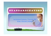 [국제통상영어] standardization 표준화 (영문)