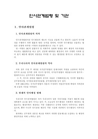 [인사행정] 인사관계법령 및 기관