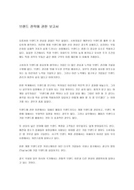 [브랜드] 브랜드 전략에 관한 보고서