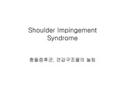 [물리치료] Shoulder Impingement Syndrome