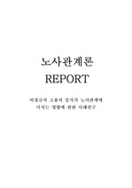 [노사관계] 비정규직 고용의 증가가 노사관계에 미치는 영향에 대한 사례연구 (요약)