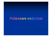 [의학-간호학]pulmonary embolism