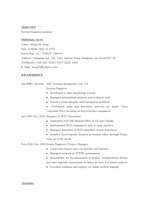 [이력서]IT-engineer resume