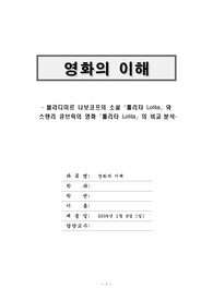 [영화의 이해]블라디미르 나보코프의 소설『롤리타 Lolita』와 스탠리 큐브릭의 영화『롤리타 Lolita』