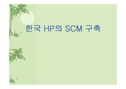 [기업경영전략_A+]한국 Hp의 SCM 구축사례