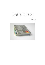 [경제경영]신용카드 연구