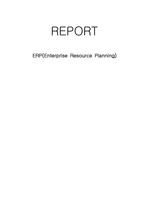 [경영학]ERP(Enterprise Resource Planning)에 대하여