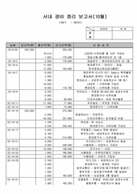 [상업]사내 경비 정리 보고서 실례