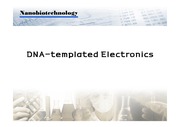 [Nanobiotechnology]DNA-templated Electronics
