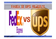 [마케팅 경영전략]UPS와 FEDEX의 비교 ppt