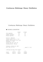[증류탑]Continuous Multistage Binary Distillation