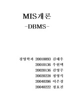 [경영정보]DBMS