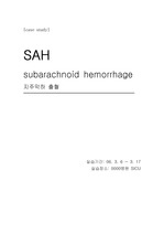 [의학 -간호과정] 지주막하출혈 SAH  case study