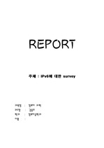 [인턴세]IPv6에 대한 survey