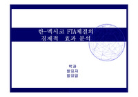 한-멕시코 FTA체결의 경제적 효과 분석