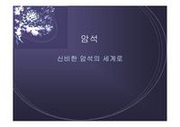 [지구과학]암석