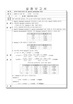 비색분석법 실험보고서