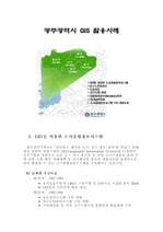 GIS의 활용사례(광주광역시)