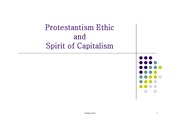 베버의 프로테스탄티즘의 윤리와 자본주의 정신